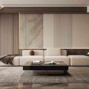 WPC ไม้ระแนงเทียม WPC แผ่นติดผนัง WPC สินค้าตกแต่งภายใน